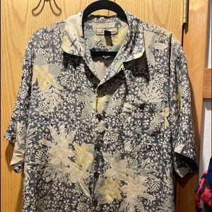Silk button up Hawaiian shirt